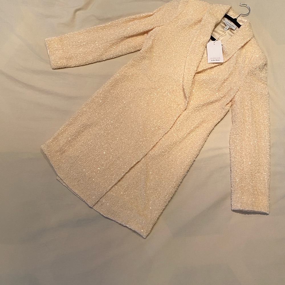 & Other Stories cream sequin blazer dress NWT